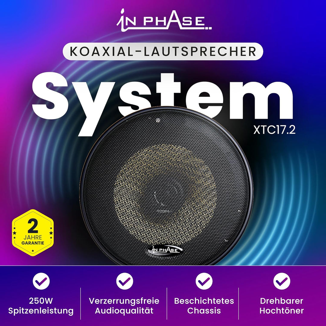 In Phase XTC17.2 250 W Lautsprecher Koaxial System