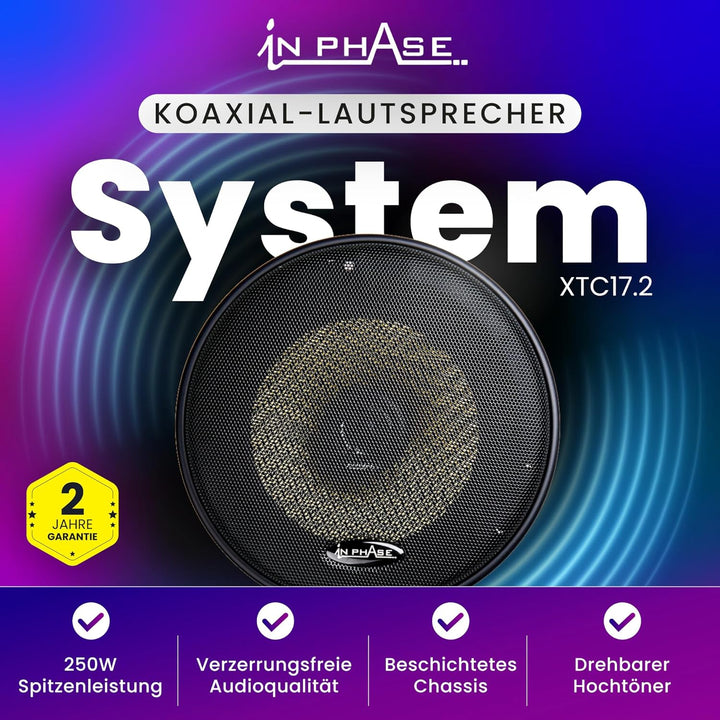 In Phase XTC17.2 250 W Lautsprecher Koaxial System