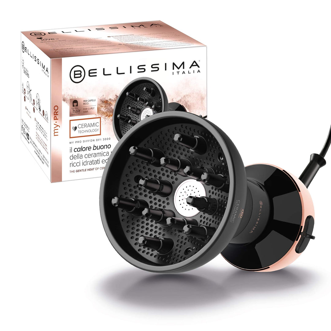 BELLISSIMA My Pro Diffon Ceramic DF1 3000, Heissluftdiffusor für lockiges Haar, Keramiktechnologie,