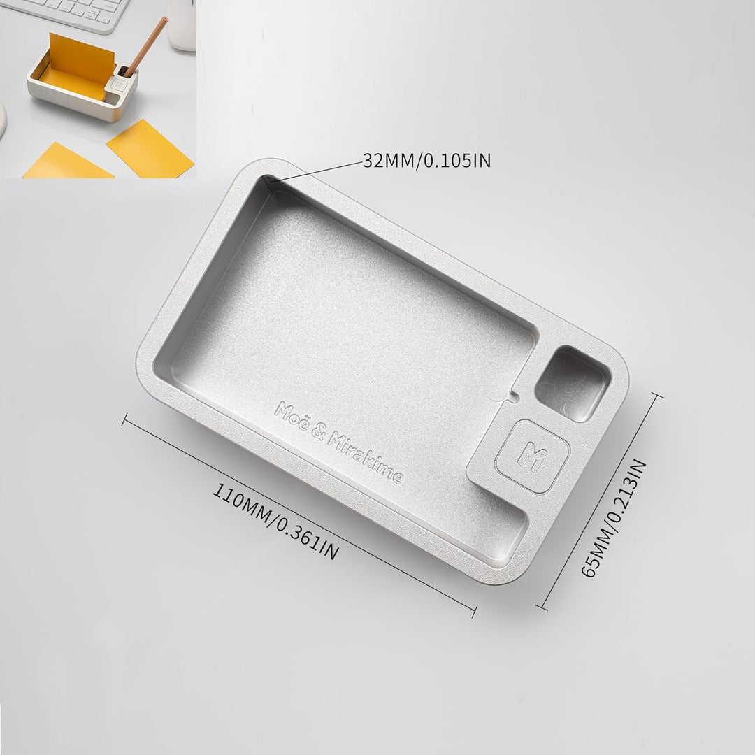 Notizzettelbox Zettelbox Zettelkasten aus Aluminium für A8 Notizzettel Karteikarten Lernkarten– Prem