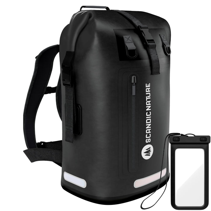 PIONEER wasserdichter Rucksack mit Rolltop Verschluss 35L 55L schwarz gelb oliv-grün - extra robust