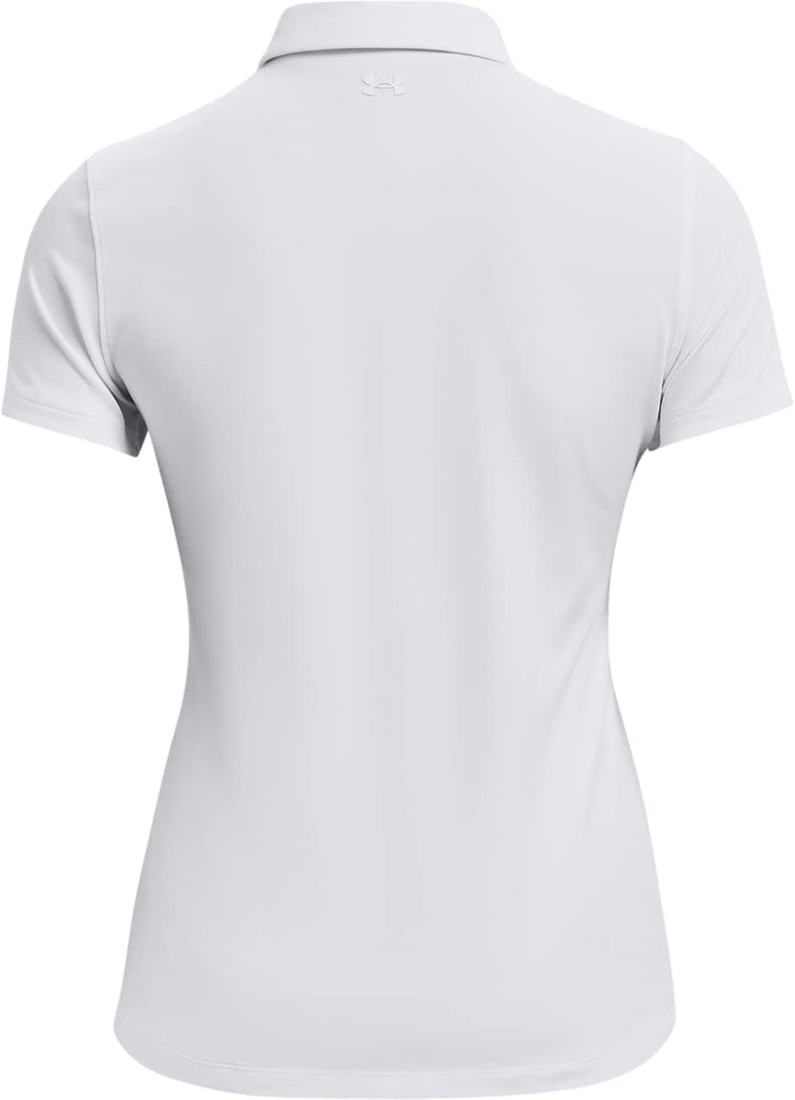 Under Armour Damen Zinger Short Sleeve Golf Polo Short-Sleeve Polos, White-metallic Silver
