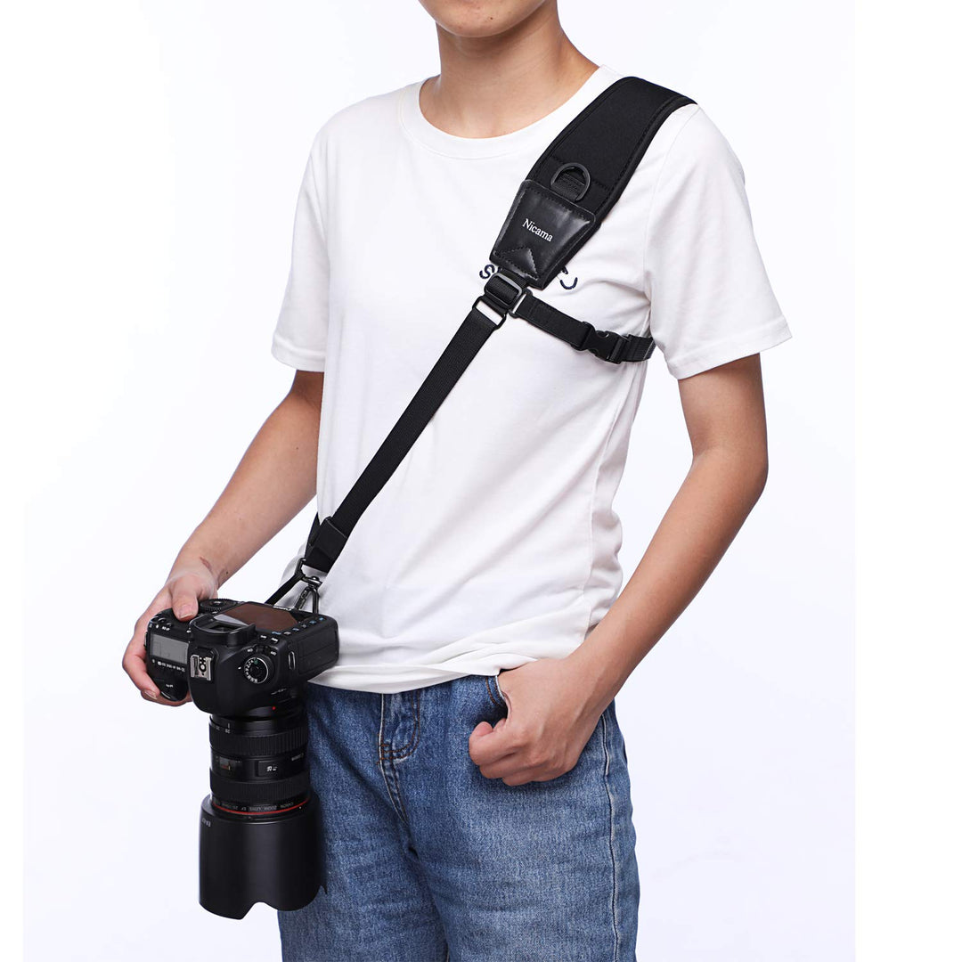 Nicama NC-VEST Kameragurt Für 2 Kamera, Doppel Kamera Tragegurt Weste Dual Tragend Fotograf Schulter