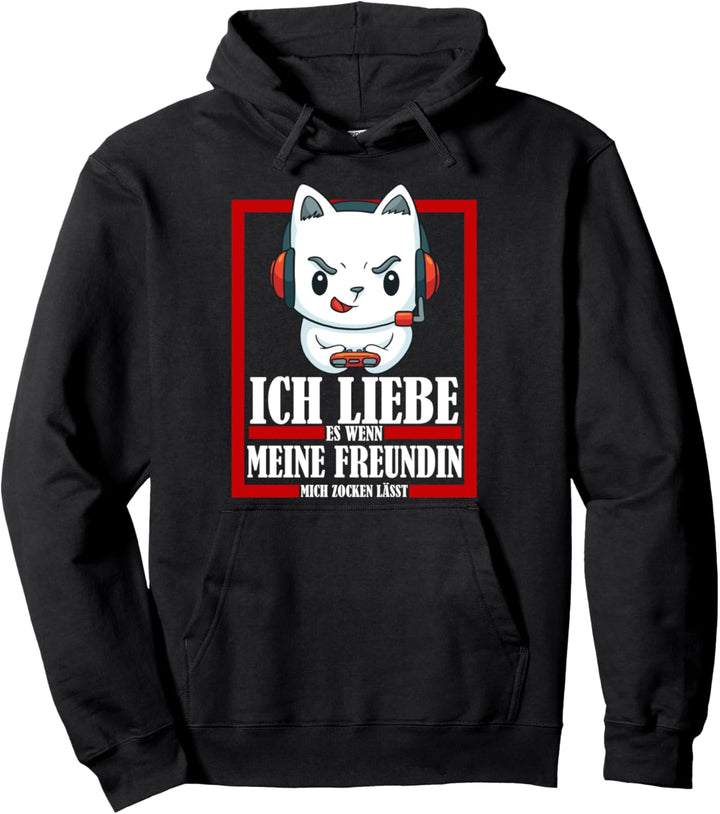 Ich Liebe Es Wenn Meine Freundin Mich Zocken Lässt Geschenk Pullover Hoodie