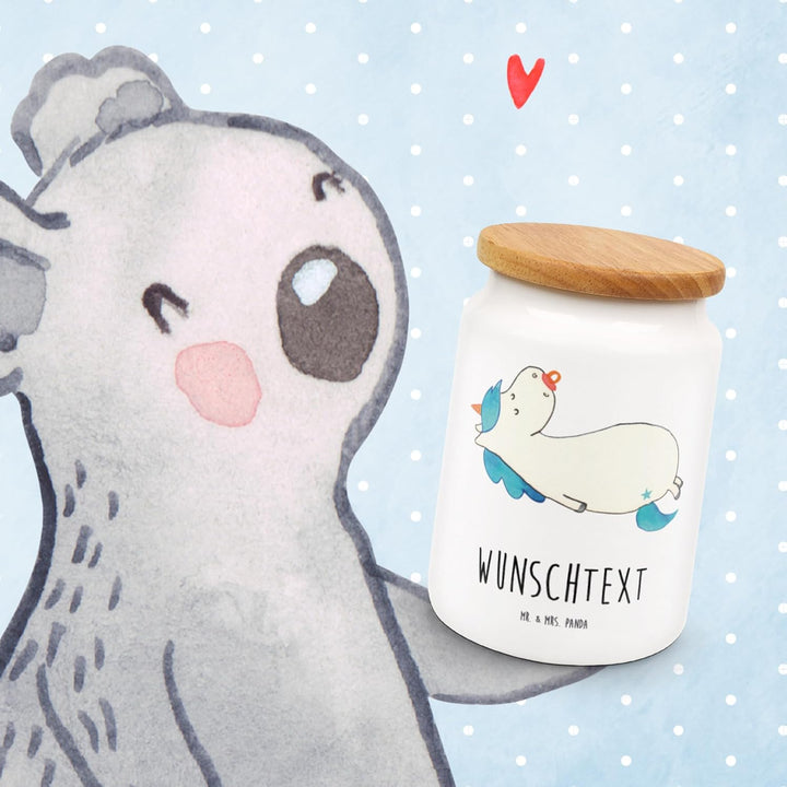 Mr. & Mrs. Panda Keksdose personalisiert Einhorn Schnuller - Personalisierte Geschenke, Mutter, Vorr