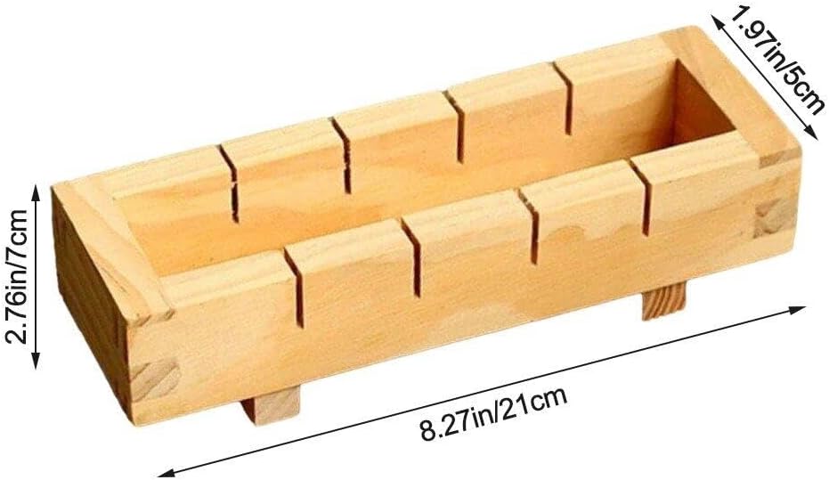 Generic Holz Rechteckige Sushi Presse Form Box Sushi Maker Reis Form DIY Sushi Reis Roller Formen Su