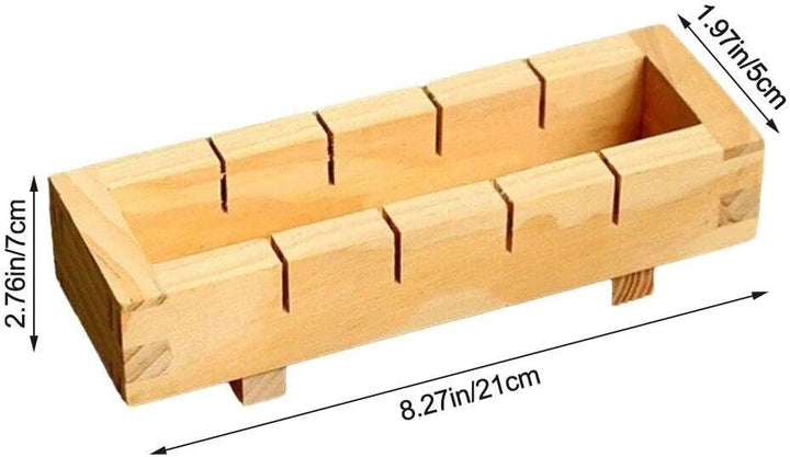 Generic Holz Rechteckige Sushi Presse Form Box Sushi Maker Reis Form DIY Sushi Reis Roller Formen Su