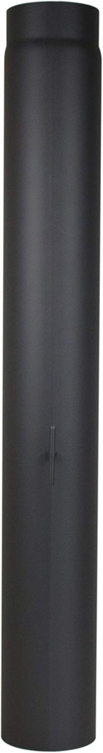 LANZZAS Ofenrohr 1000 mm mit Drosselklappe, im Durchmesser, DN, Ø 150 mm, Farbe: gussgrau - weitere