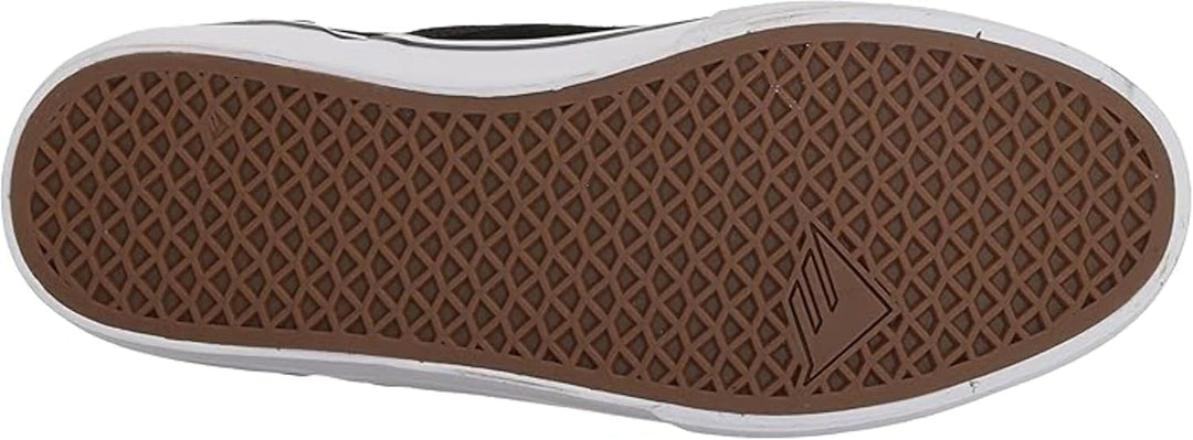 Emerica Herren Wino G6 Slipper Skate-Schuh 37.5 EU Schwarz Weiss Goldfarben, 37.5 EU Schwarz Weiss G