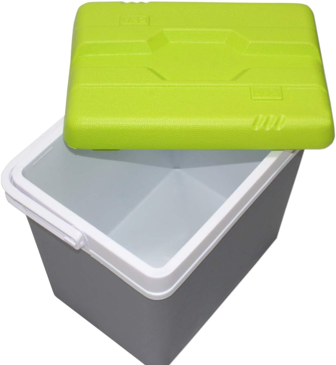 EDA PLASTIQUES EAN3086960221386 GLACIERE 24 L EDA GRIS ET VERT PREVUE POUR BOUTEILLES 2L DEBOUT, Pol