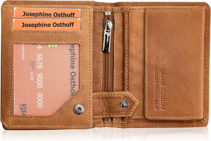 Josephine Osthoff Geldbörse Herren Portemonnaie Kreditkartenetui klein KleinGeldbörse Damen Slim Mün