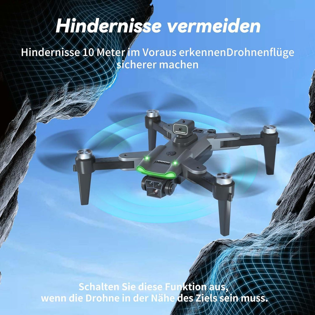 S166 GPS Drohne mit 4K Kamera, unter 249g für Erwachsene, Bürstenloser Motor, 60 Min Flugzeit (3 Akk