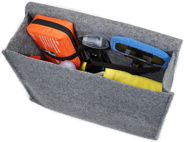 M MOTOS Auto Kofferraumtasche Filz Kfz Kofferraum Organizer für Werkzeug & Autopflege