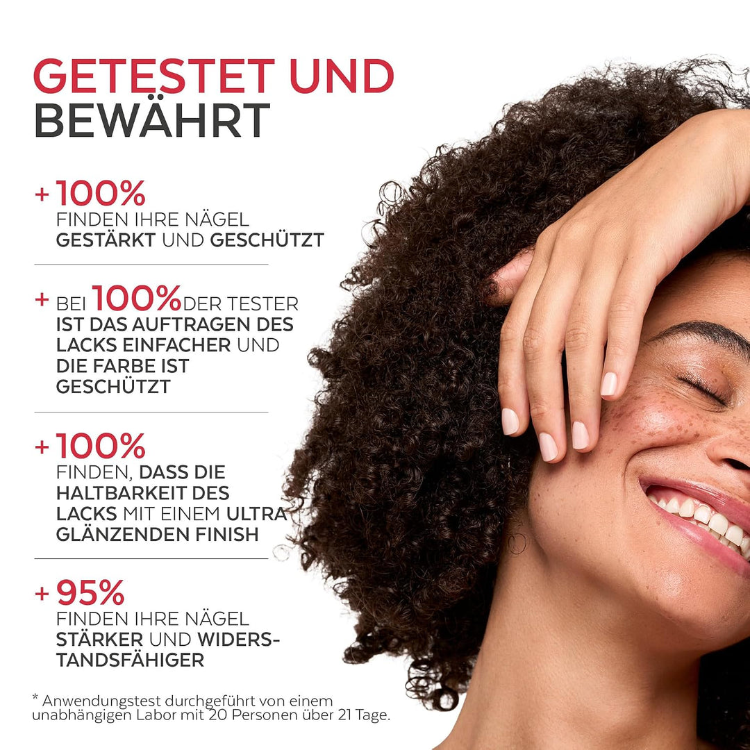 PODERM Verstärkender Base Coat &amp; Top Coat | Kräftigende &amp; Schützende Nagelpflege | Tea Tree, Siliciu