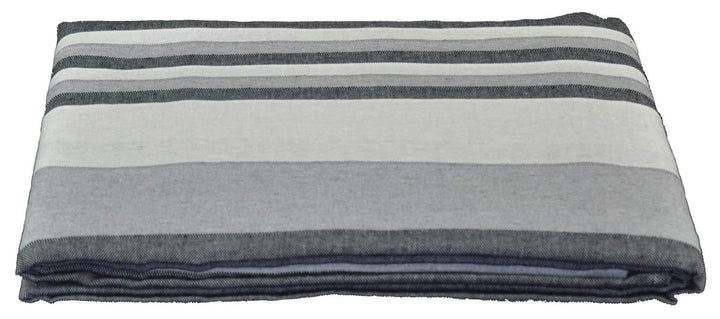 Kiara gestreifte Bettdecken Sofa Handtuchmöbel cm 260x260 - GRIGIO, Grigio