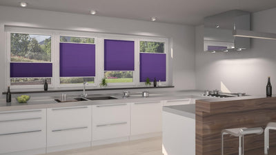 DecoProfi Plissee, Stoff, Violett, 110 cm x 220 cm, 110 cm x 220 cm