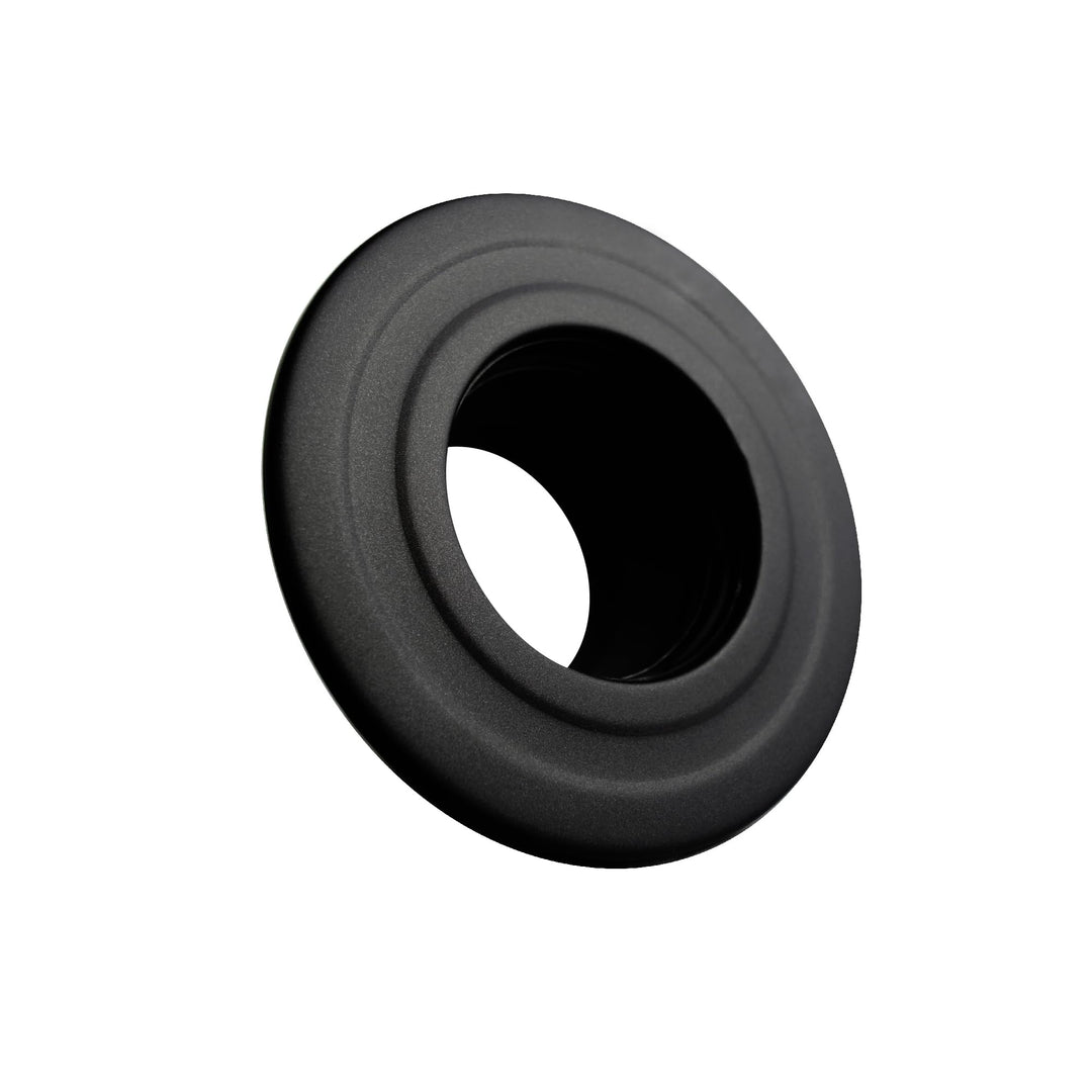 FIREFIX R80/WR Pelletofenrohr, 80 mm, schwarz, Rosette mit Wandfutter