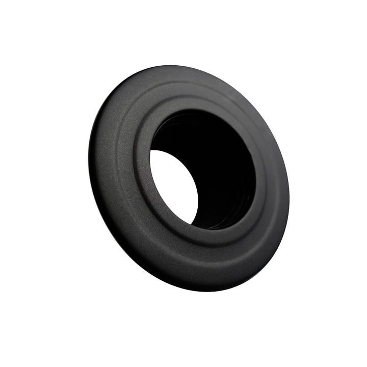 FIREFIX R80/WR Pelletofenrohr, 80 mm, schwarz, Rosette mit Wandfutter