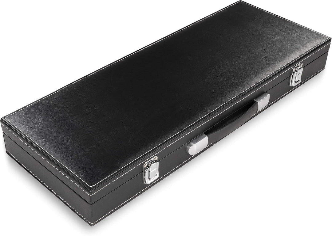 Nexos Trading Pokerkoffer Leder Deluxe mit 500 Ocean Champion Chips abgerundet hochwertige Metallker