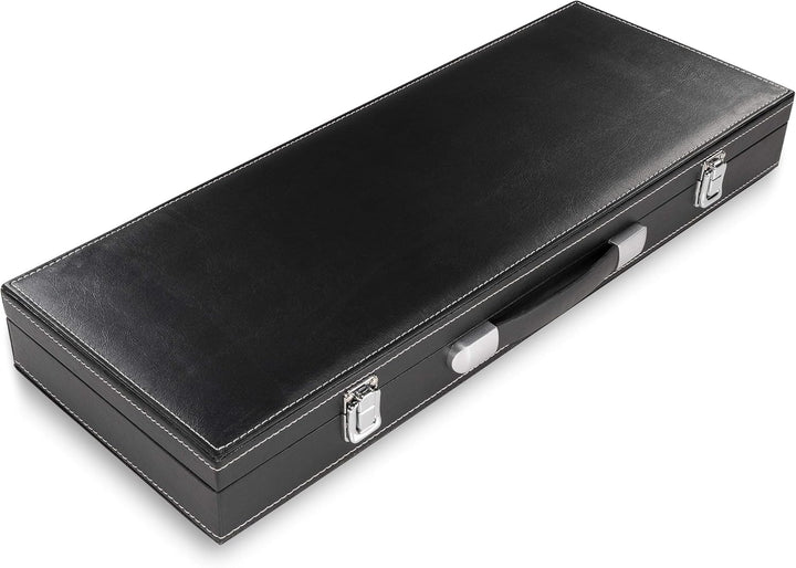 Nexos Trading Pokerkoffer Leder Deluxe mit 500 Ocean Champion Chips abgerundet hochwertige Metallker