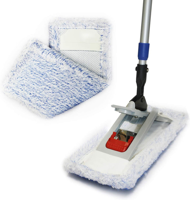 Putzen wie die Profis Bodenwischer-Set Twister 40cm | Wischmop + Teleskopstiel 170 cm + Microfaserbe