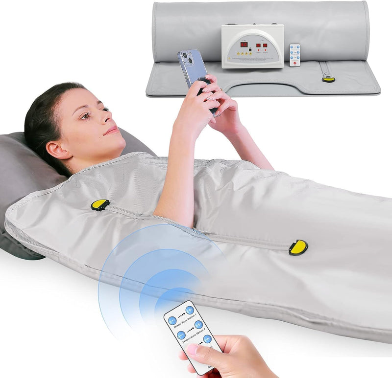 VAYOTOY Infrarot-Saunadecke 2 Zone Digital Heim Saunadecke Professionel Detox Therapie Sauna Tragbar