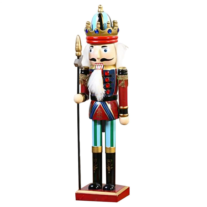 Holz Nussknacker Figuren,Weihnachtspuppe Nussknacker Deko - Traditioneller Für Fensterbank Kaminatio