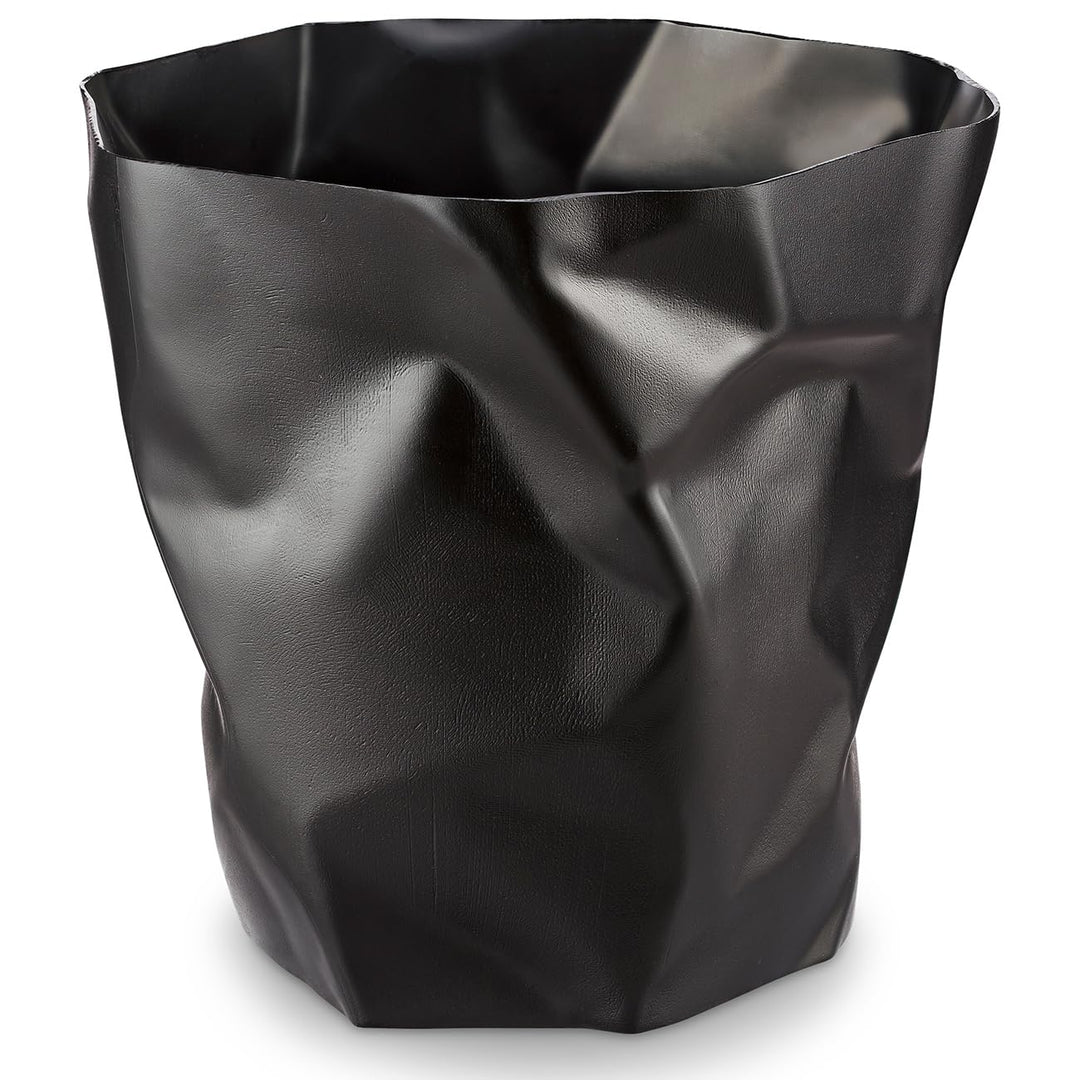 Essey Design Papierkorb, Bin Bin, Design Mülleimer für Büro und Bad schwarz, schwarz