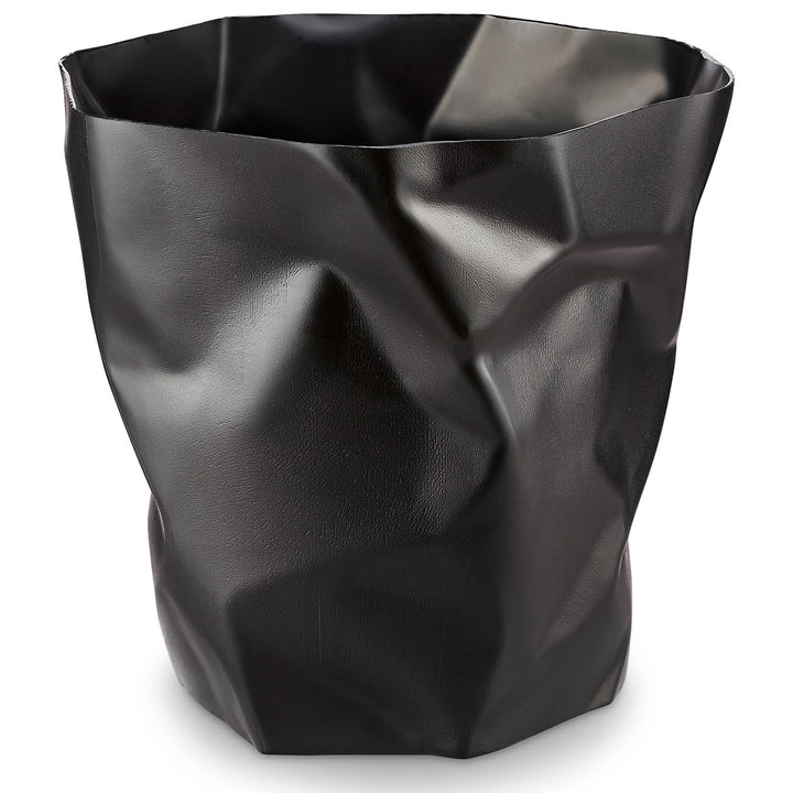 Essey Design Papierkorb, Bin Bin, Design Mülleimer für Büro und Bad schwarz, schwarz