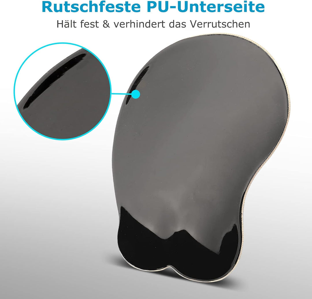 AOKSUNOVA 3D Mauspad mit Gelkissen Ergonomisches Mousepad mit Handauflage niedliche Corgi Motiv Hand