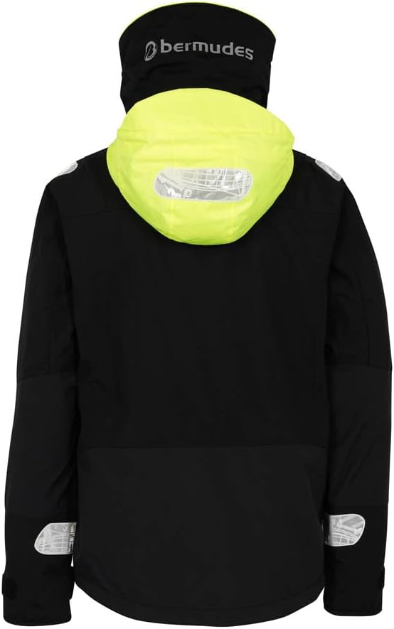 Bermudes Herren Funktionale Regenjacke Wasserdichter Spoiler XS Schwarz/Dunkelgrau, XS Schwarz/Dunke