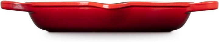 LE CREUSET Signature Hohe runde Grillpfanne aus Gusseisen, für alle Herdarten und Backöfen, 25 cm Ki