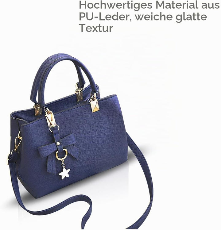 NICOLE &amp; DORIS Damen Handtaschen Designer Tasche Elegante Frauen Umhängetasche PU Leather Shopper He