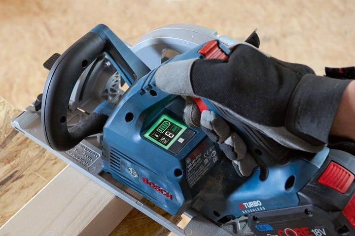 Bosch Professional 18V System BITURBO Akku Kreissäge GKS 18V-68 GC (Leerlaufdrehzahl 2500-5000 min-1