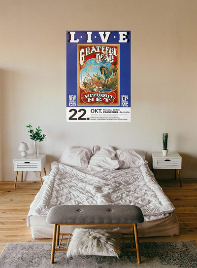 Grateful Dead - Without Net, Frankfurt 1990 » Konzertplakat/Premium Poster | Live Konzert Veranstalt