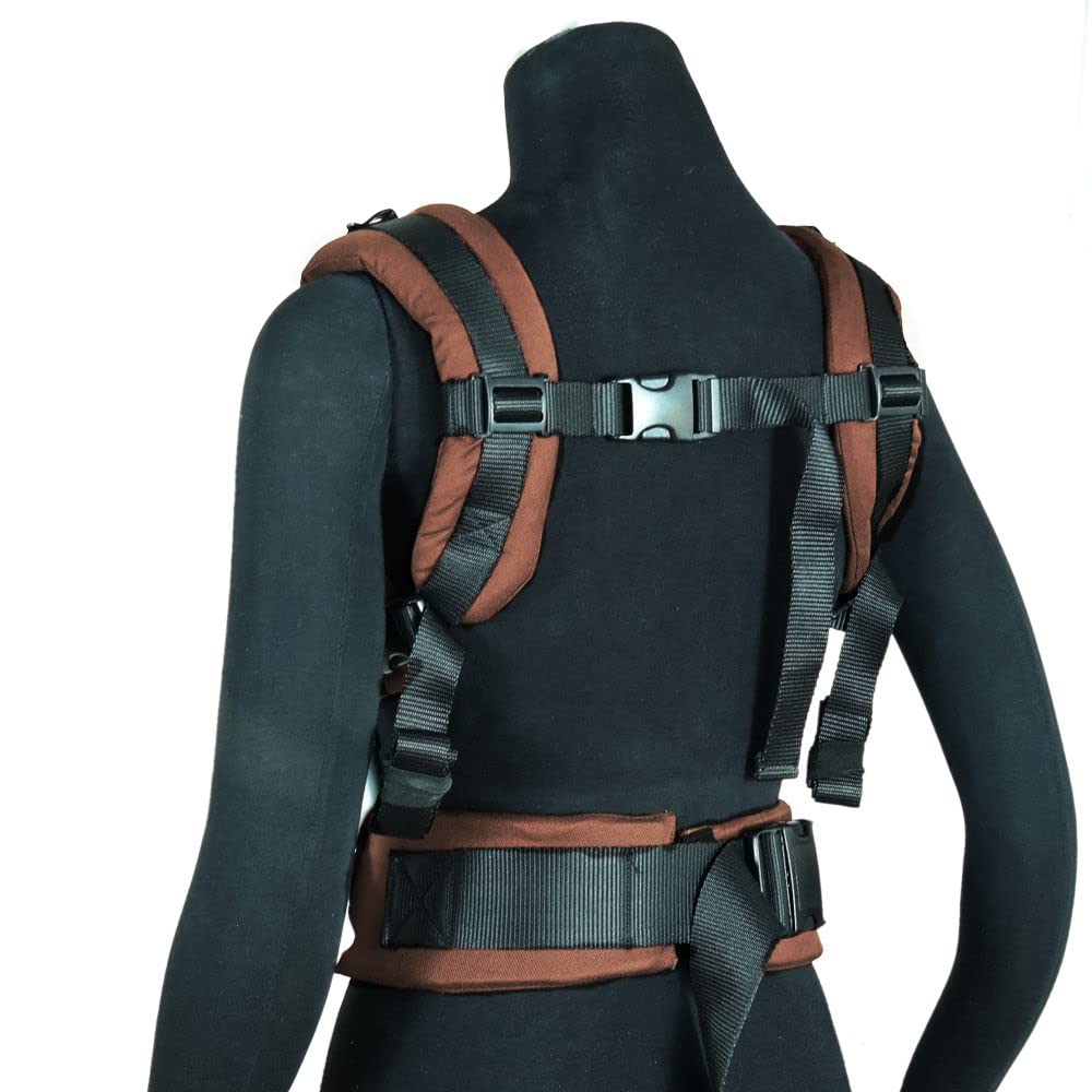 Didymos DidyFix Babytrage - Fullbuckle Tragehilfe in Mocca- für Neugeborene ab Geburt von 50-86 cm -