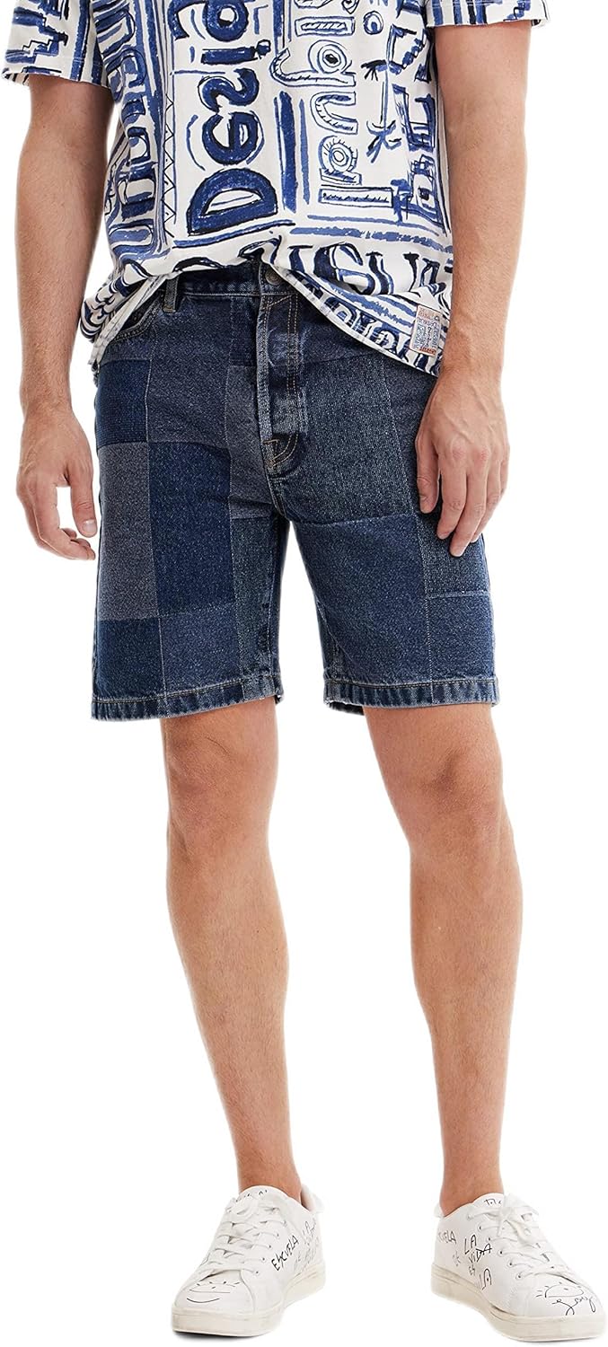 Desigual Herren Jeans 30 Blau, 30 Blau