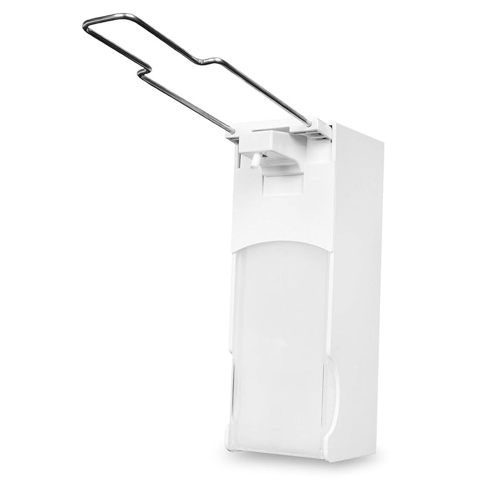 Semy Top Armhebel-Dosierspender für Seifen aus Kunststoff, nachfüllbar, weiss, 1000 ml, 100x280x90 m