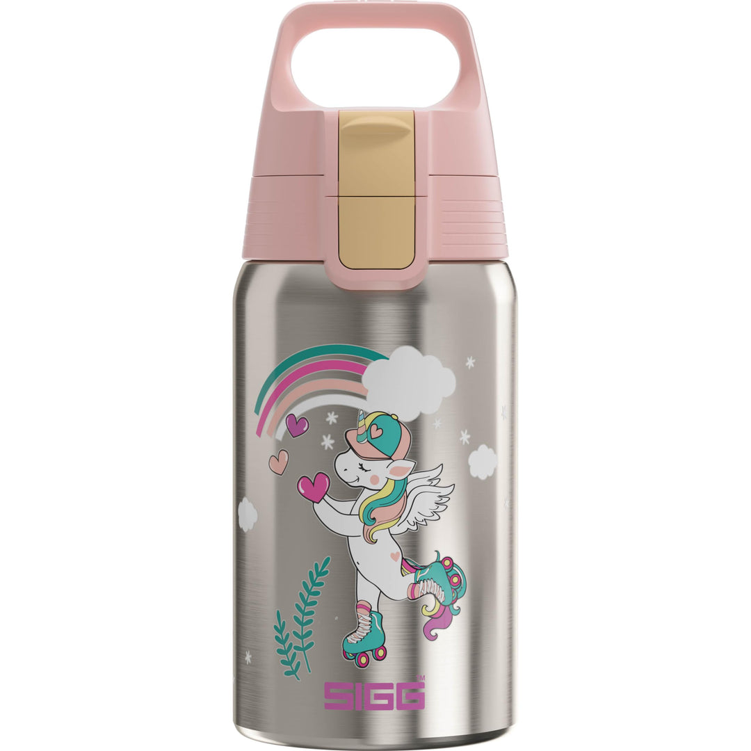 SIGG - Edelstahl Trinkflasche Kinder - Shield One - Für Kohlensäurehaltige Getränke Geeignet - Ausla