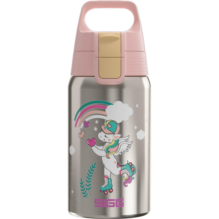 SIGG - Edelstahl Trinkflasche Kinder - Shield One - Für Kohlensäurehaltige Getränke Geeignet - Ausla
