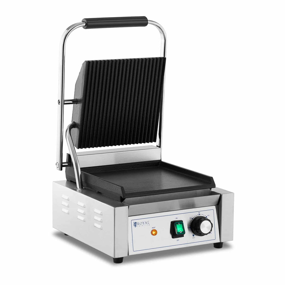 Royal Catering RCPKG-1800-M Kontaktgrill geriffelt + glatt 1.800 W Elektrogrill Elektrogriller Grill
