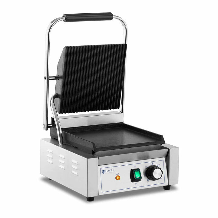 Royal Catering RCPKG-1800-M Kontaktgrill geriffelt + glatt 1.800 W Elektrogrill Elektrogriller Grill