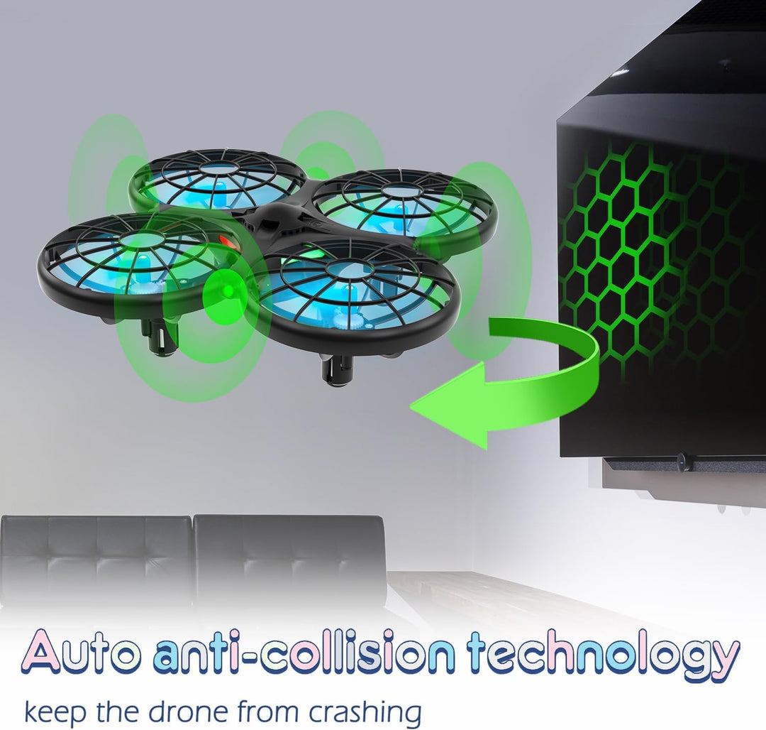 Loolinn | Drohne für Kinder Geschenk - Mini Drohne, RC Quadrocopter mit Antikollisionstechnologie /