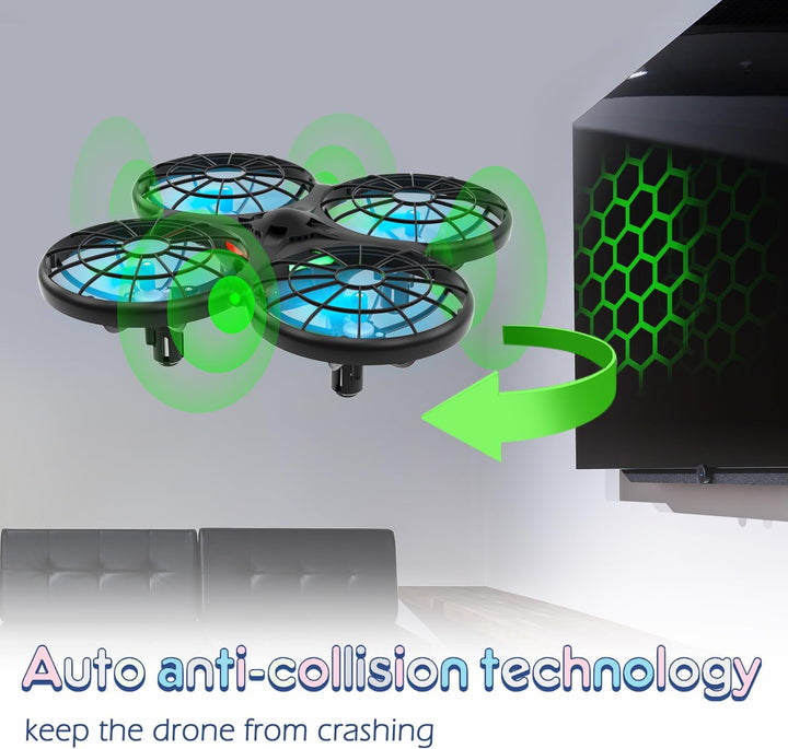 Loolinn | Drohne für Kinder Geschenk - Mini Drohne, RC Quadrocopter mit Antikollisionstechnologie /