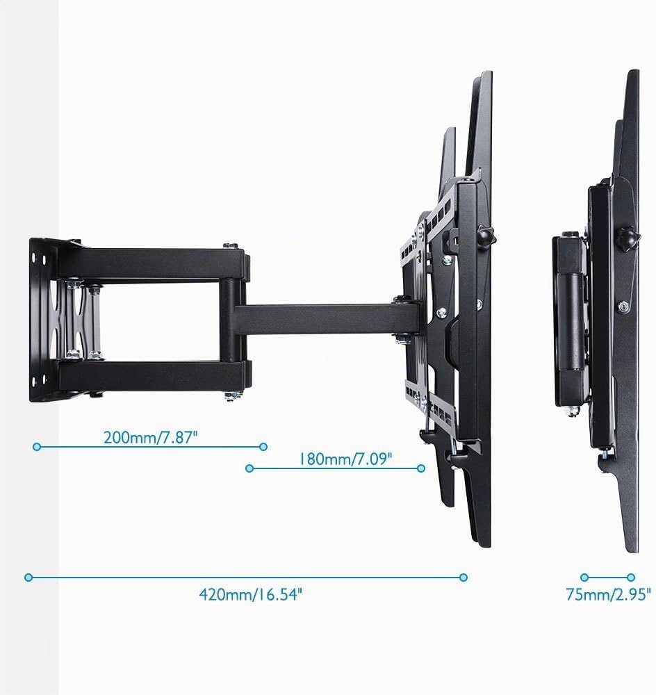 Unho® Wandhalterung TV Schwenkbar Neigbar TV Eckhalterung Eckhalter für LED LCD Plasma Fernseher von