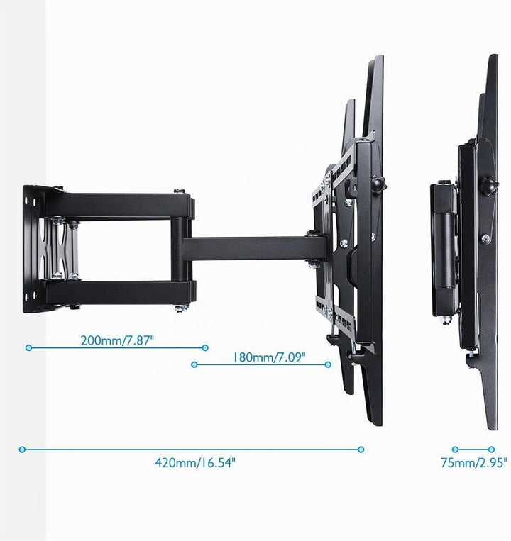 Unho® Wandhalterung TV Schwenkbar Neigbar TV Eckhalterung Eckhalter für LED LCD Plasma Fernseher von