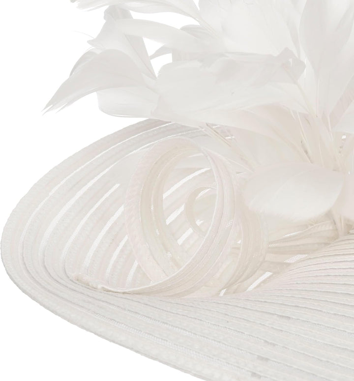 McBURN Dalenia Large Plate Fascinator Haarschmuck Kopfschmuck Damen - Made in Italy Frühling-Sommer