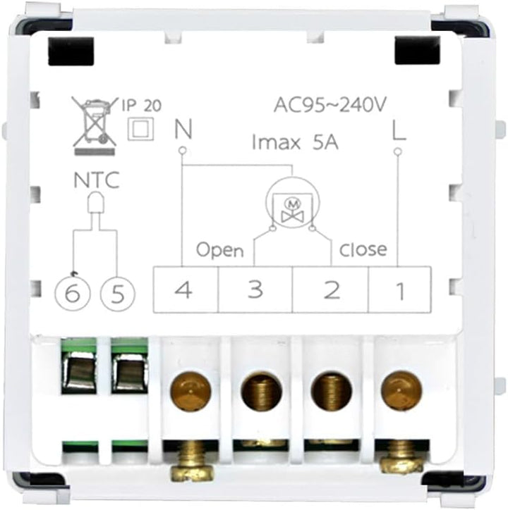 Luxus-Time Raumthermostat WiFi Heizungsthermostat Rahmen EXT. Sensor Thermostat Fussbodenheizung pro