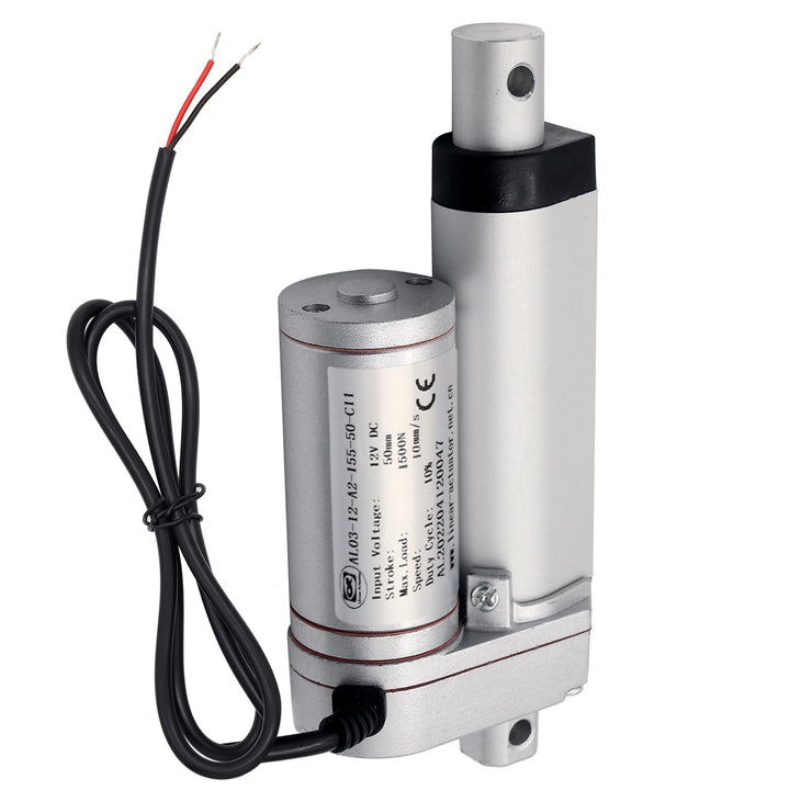 AUTTGINN 1500N 50mm Linearmotor, 12v DC Linear Actuator Motor Elektro Zylinder Schubstangenmotor für