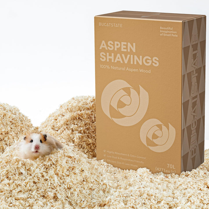 BUCATSTATE Aspen Bettwäsche - 99,9% staubfreie natürliche Hamster Bettwäsche | super absorbierende G